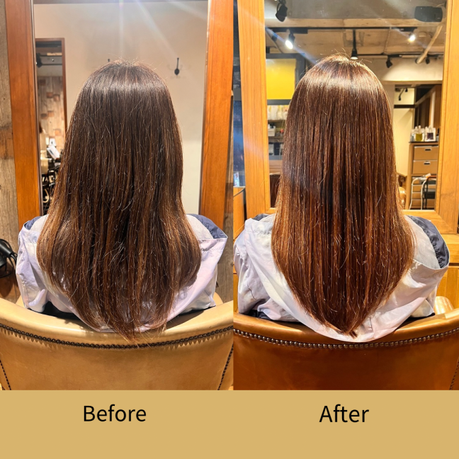 根元カラーでも内部補修!